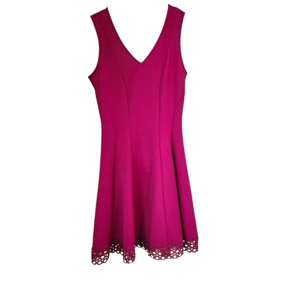 Donna Ricco New York Magenta Sleeveless Midi Dress, Size 2